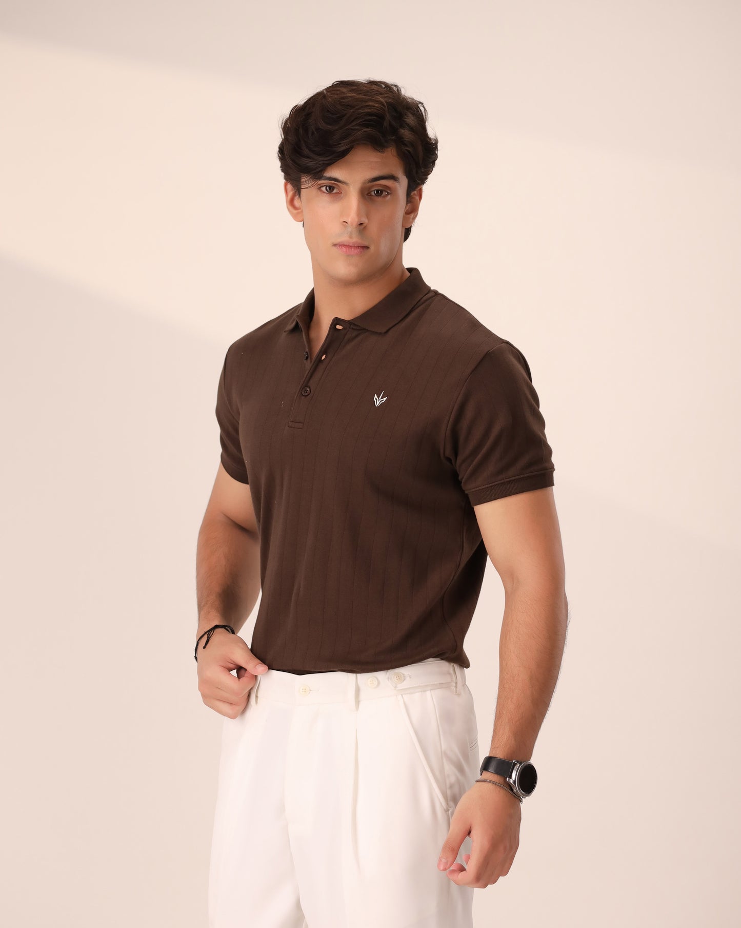 CHOCOLATE DROP NEEDLE POLO