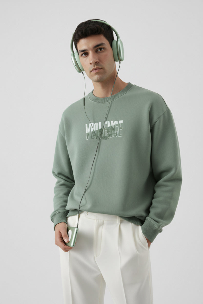 L.GREEN VIOLENCE SWEATSHIRT (UNISEX)