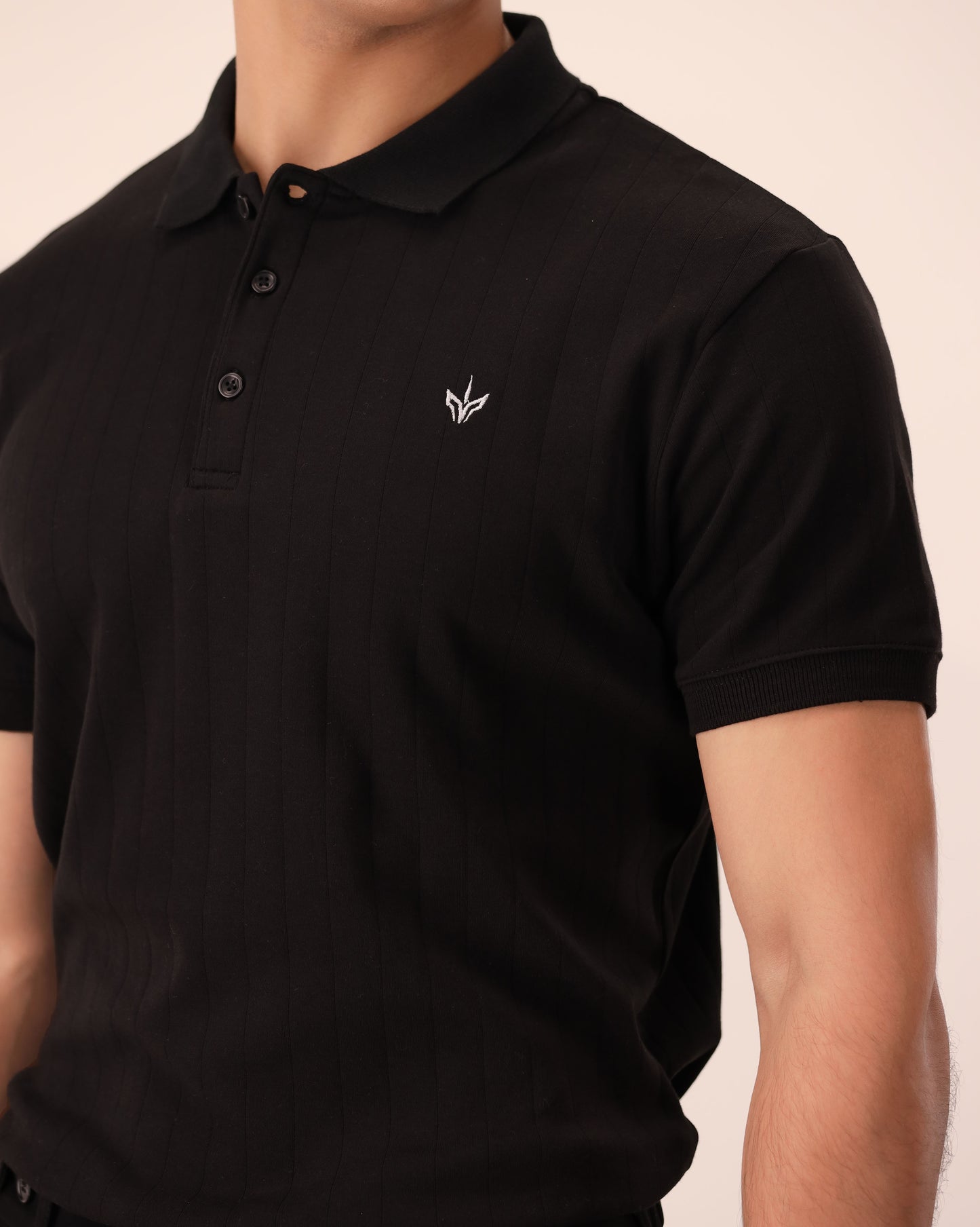BLACK DROP NEEDLE POLO