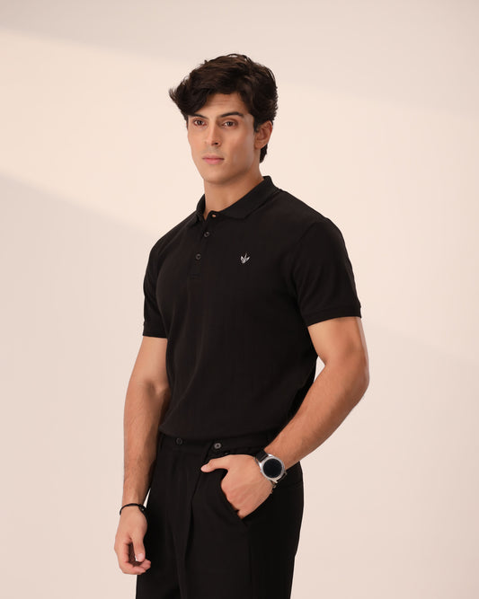 BLACK DROP NEEDLE POLO