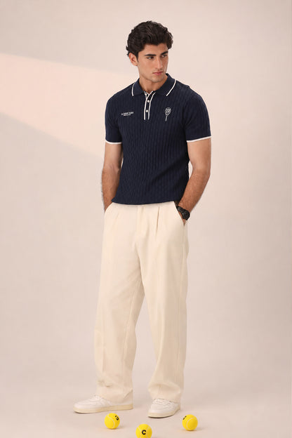 DARK NAVY GREEN RESORT & CLUB KNIT POLO