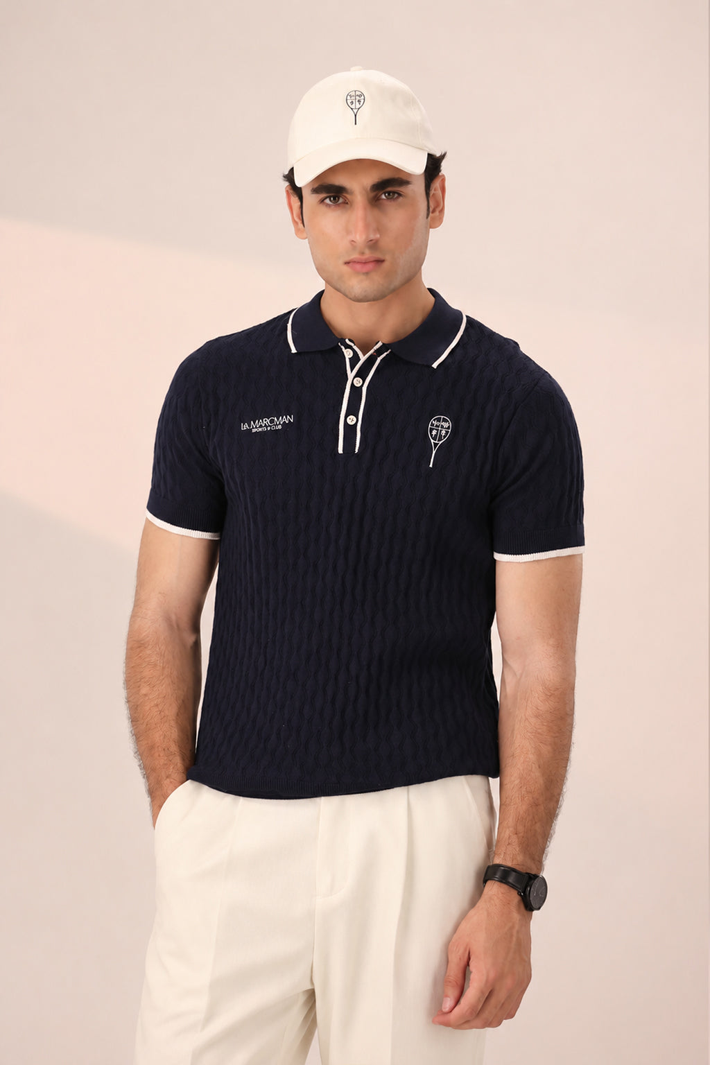 DARK NAVY GREEN RESORT & CLUB KNIT POLO