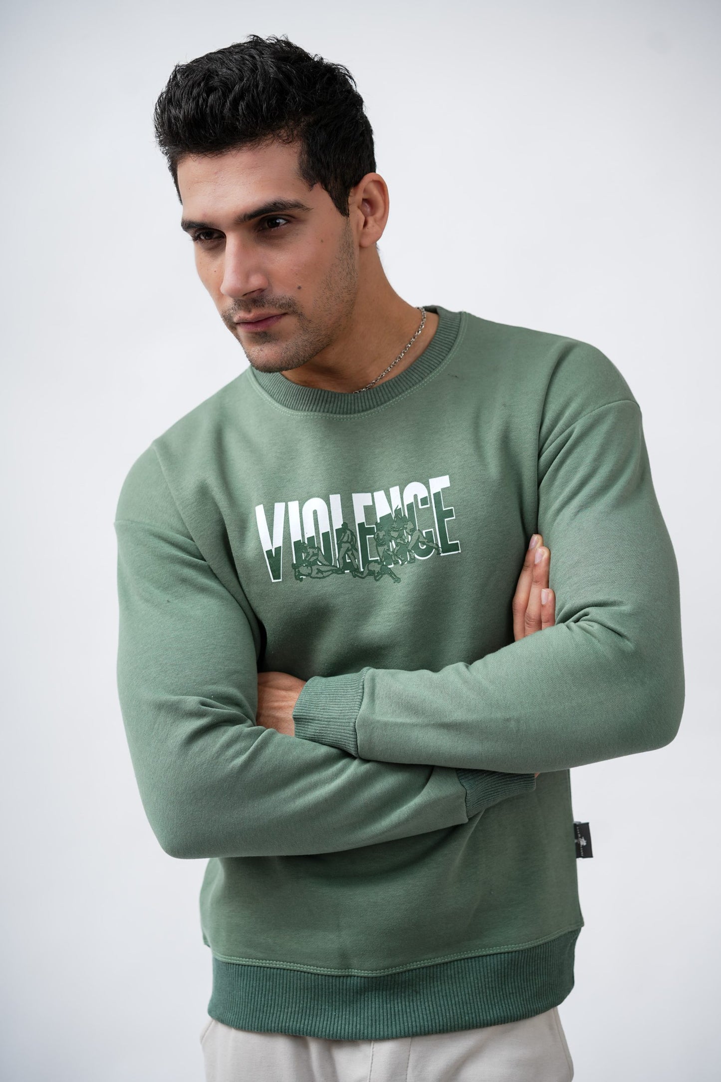 L.GREEN VIOLENCE SWEATSHIRT (UNISEX)