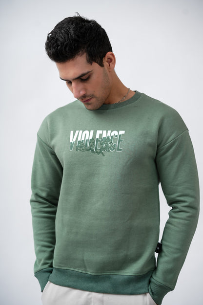 L.GREEN VIOLENCE SWEATSHIRT (UNISEX)