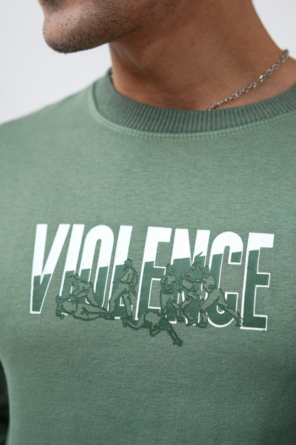 L.GREEN VIOLENCE SWEATSHIRT (UNISEX)