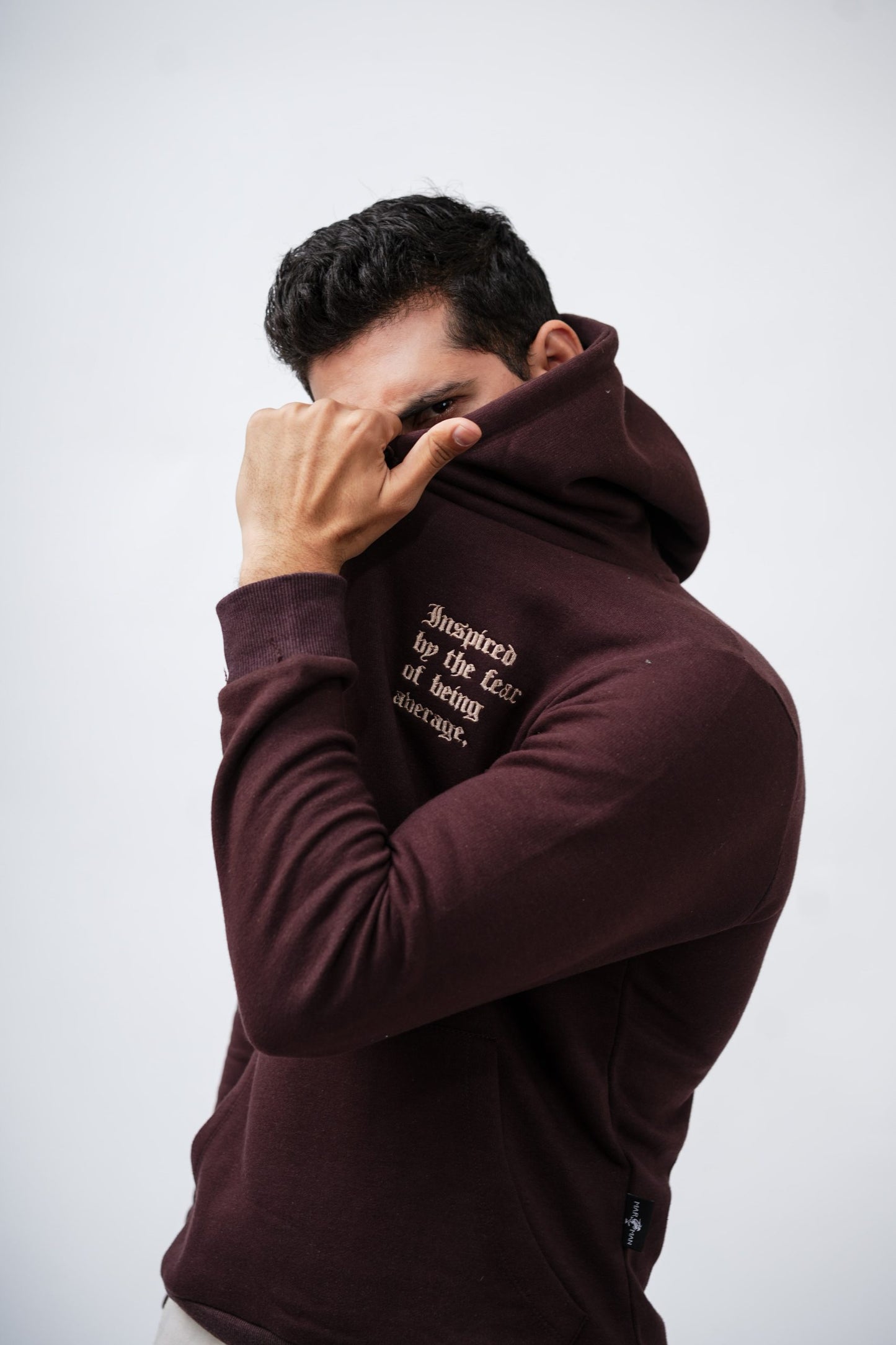 DARK BROWN PULLOVER HOOD (UNISEX)