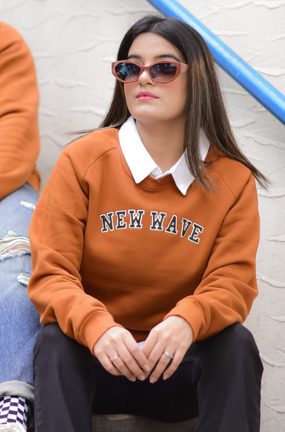 RUST RAGLAN SWEATSHIRT (UNISEX)