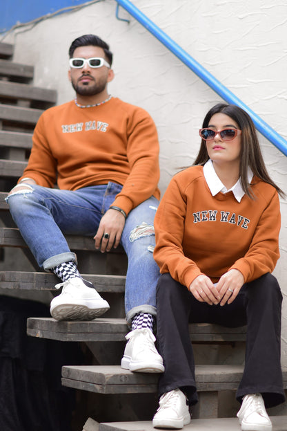 RUST RAGLAN SWEATSHIRT (UNISEX)