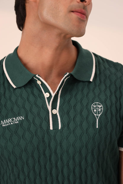 FOREST GREEN RESORT & CLUB KNIT POLO