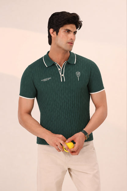 FOREST GREEN RESORT & CLUB KNIT POLO