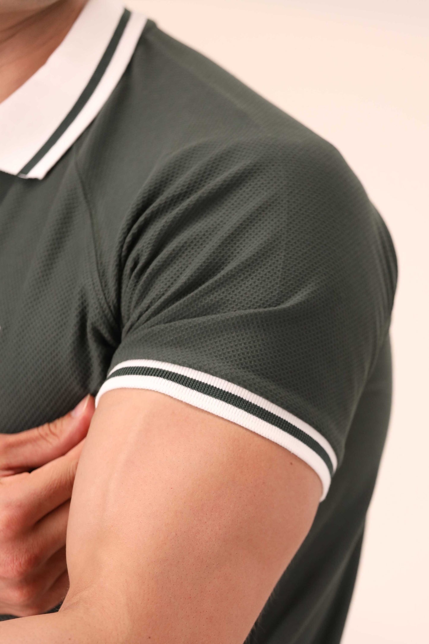 HERITAGE GREEN RIVIERA ZIP POLO