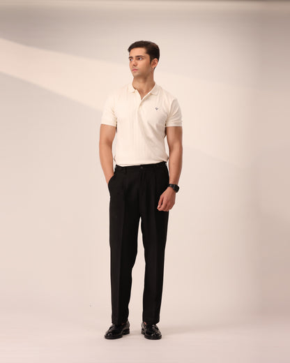 OFF WHITE DROP NEEDLE POLO