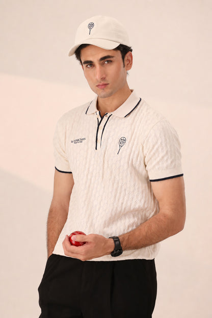 OFF WHITE RESORT & CLUB KNIT POLO