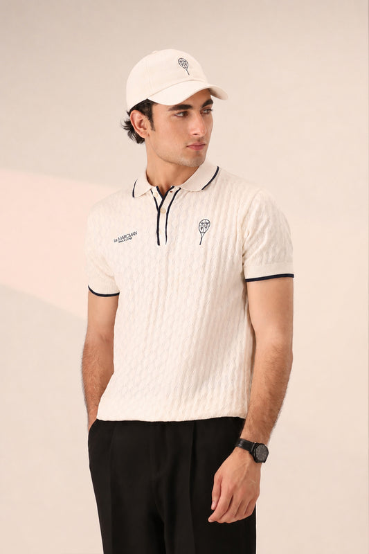 OFF WHITE RESORT & CLUB KNIT POLO