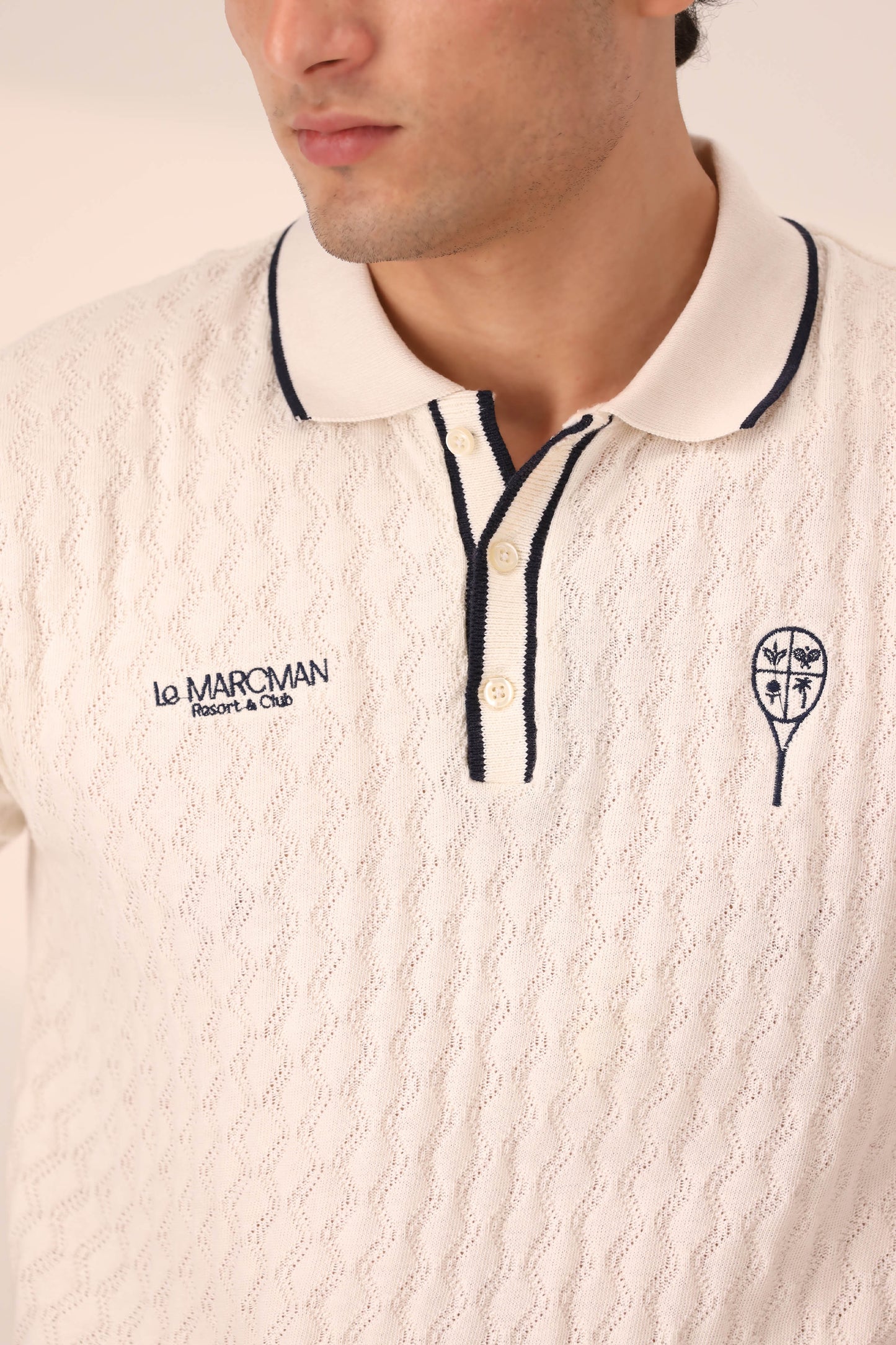 OFF WHITE RESORT & CLUB KNIT POLO