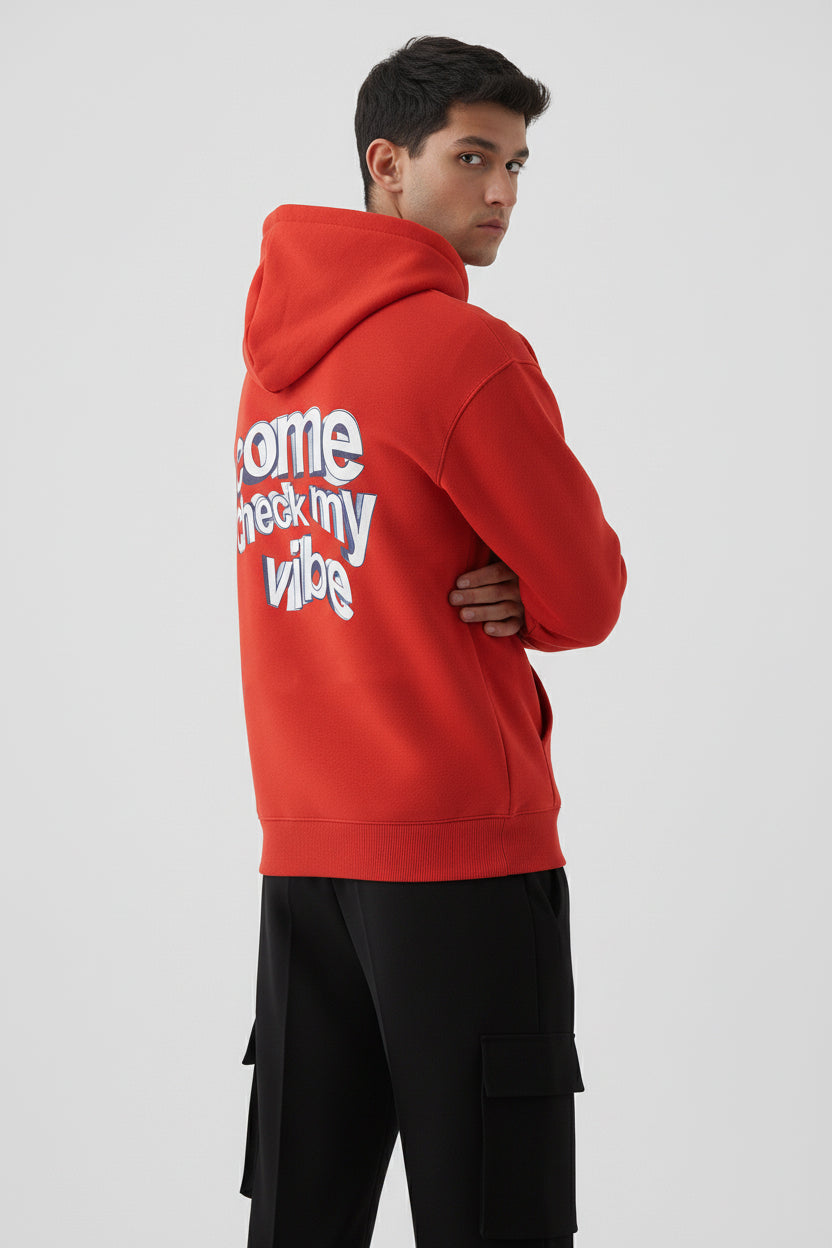 VIBE CHECK SALSA RED HOODIE
