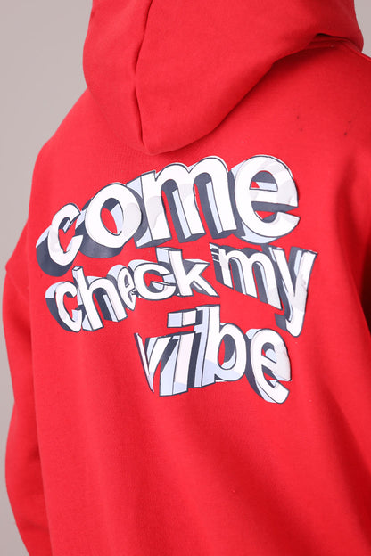 VIBE CHECK SALSA RED HOODIE
