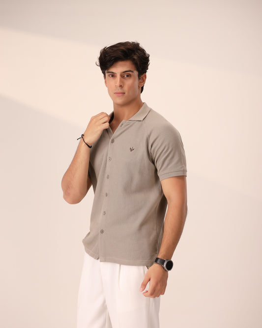 SAND DUNE OTTOMAN KNITTED SHIRT