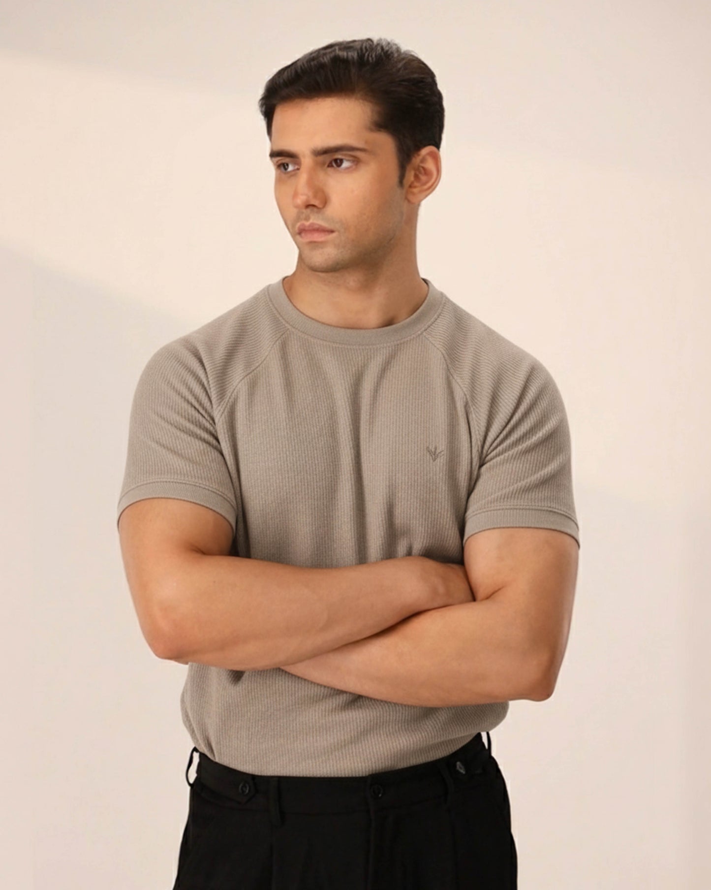 SAND DUNE OTTOMAN KNITTED CREW