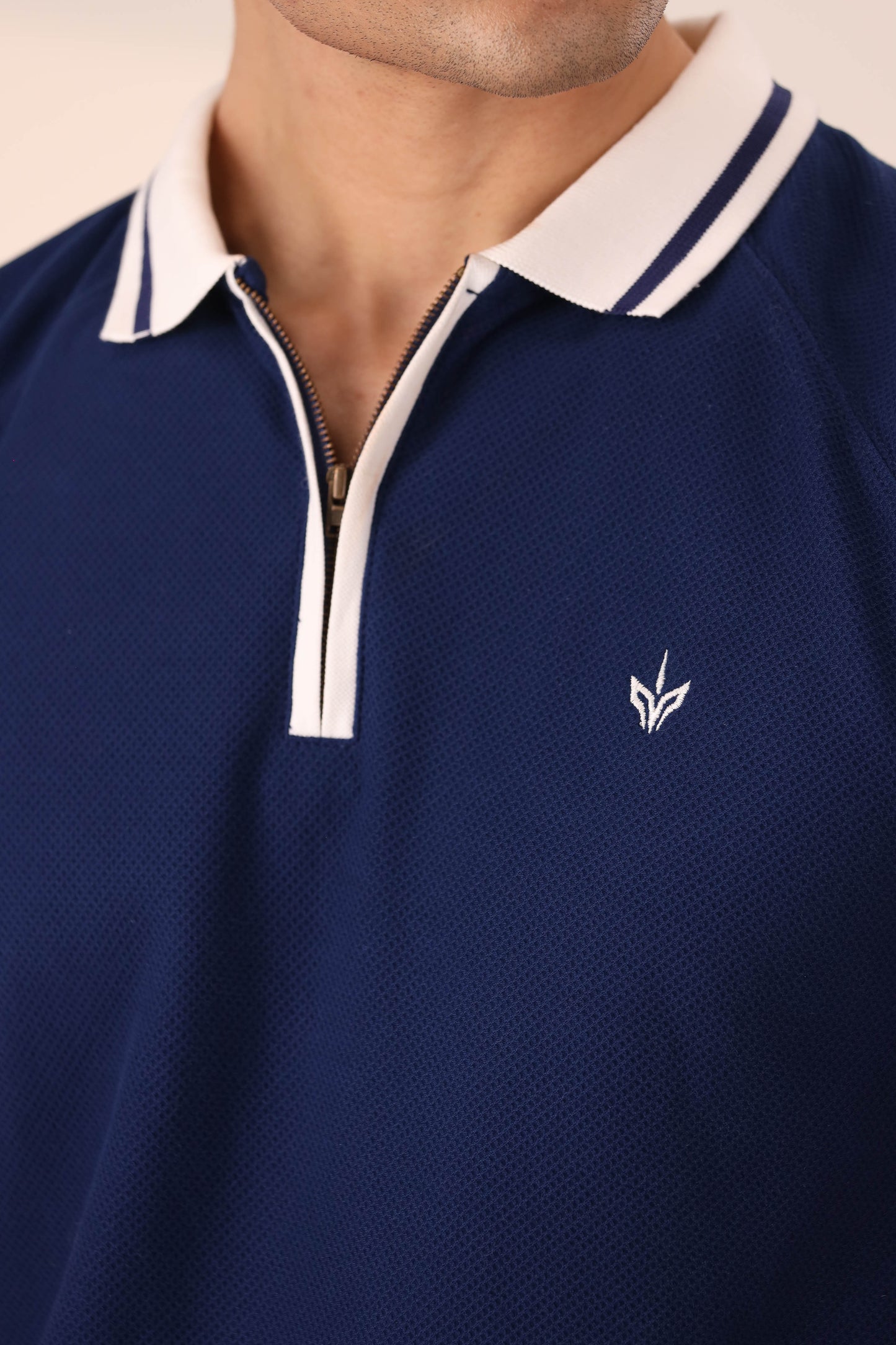 TWILIGHT BLUE RIVIERA ZIP POLO
