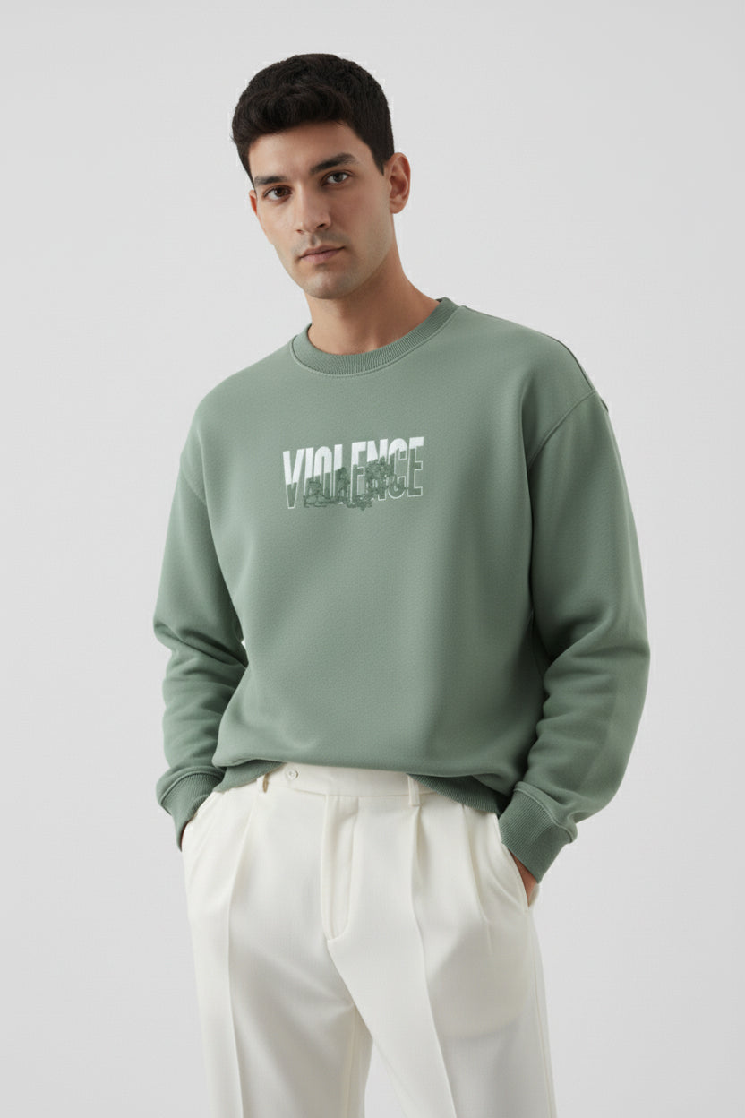 L.GREEN VIOLENCE SWEATSHIRT (UNISEX)