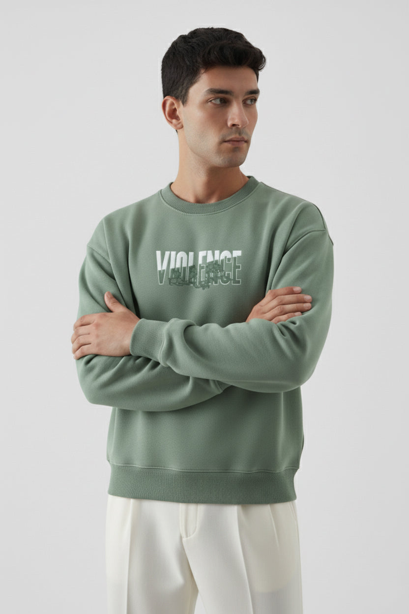 L.GREEN VIOLENCE SWEATSHIRT (UNISEX)