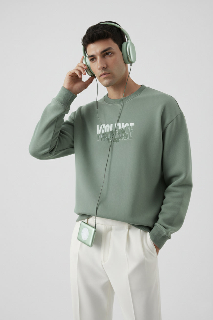 L.GREEN VIOLENCE SWEATSHIRT (UNISEX)