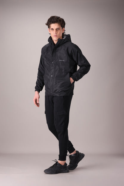 BLACK TECHNICAL JACKET