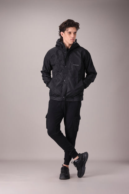 BLACK TECHNICAL JACKET